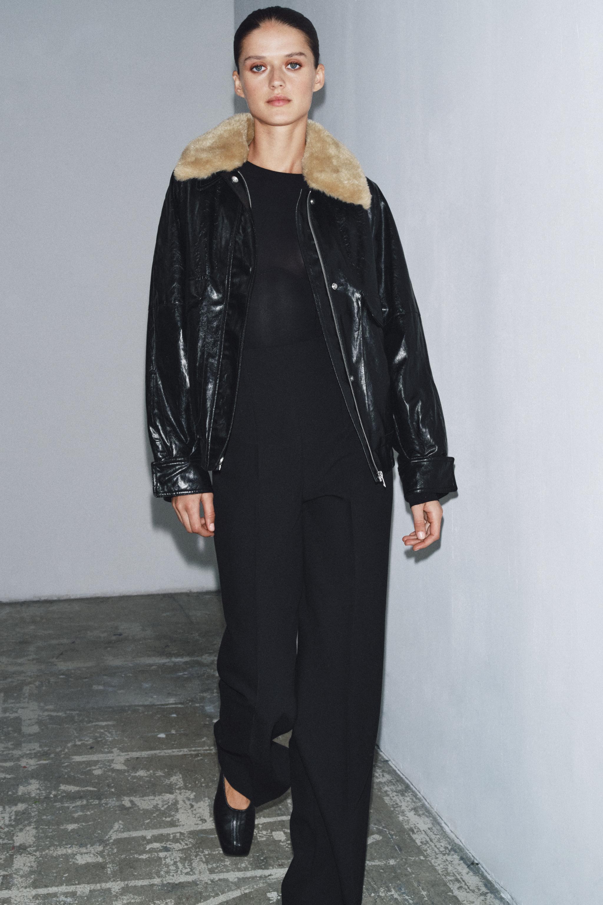 HIGH-WAISTED ZIPPER PANTS ZW COLLECTION